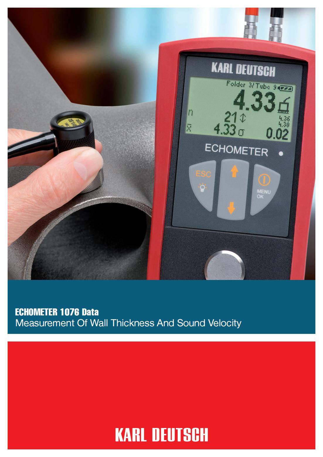 ECHOMETER 1076 DATA