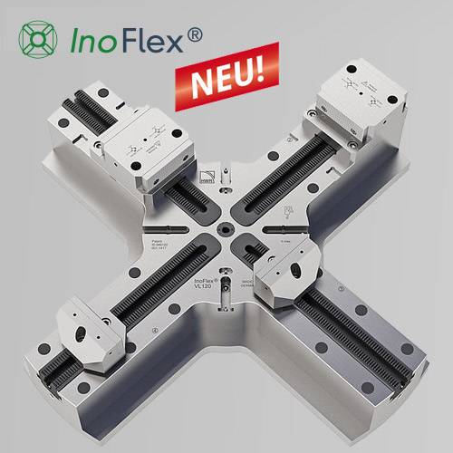 HWR reduced heavy duty four jaw floating centering manual chuck InoFlex VL