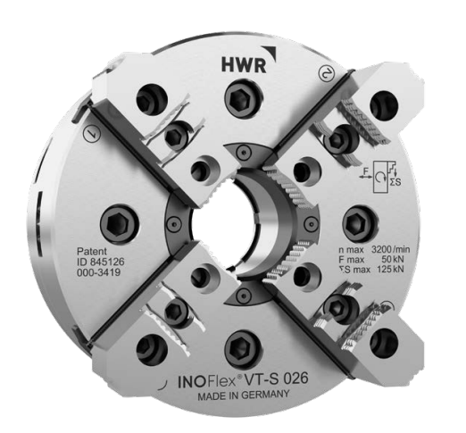 HWR hollow four jaw floating self-centering chuck InoFlex VT