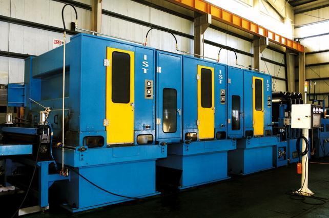 Mirror steel plate polishing line