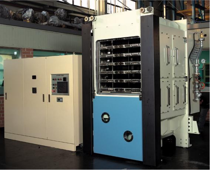 Multi-layer vacuum heat press for LED plasma display board