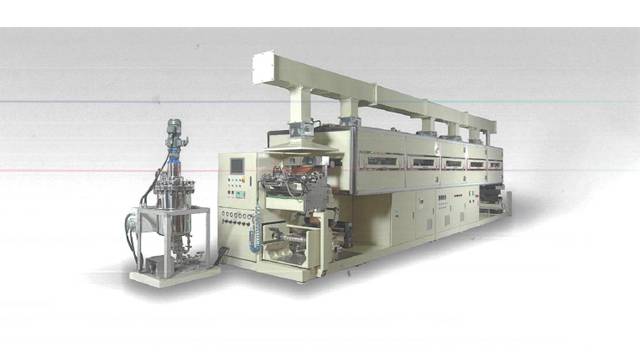 Lithium ion battery plate coating machine