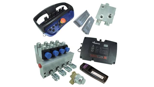 Wireless remote control kits for hydraulic cranes