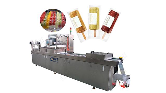 Fruit Milk Popsicles Packaging Tray Vaccum Sealer Machine Stretch Film Vacuum Packing Machines