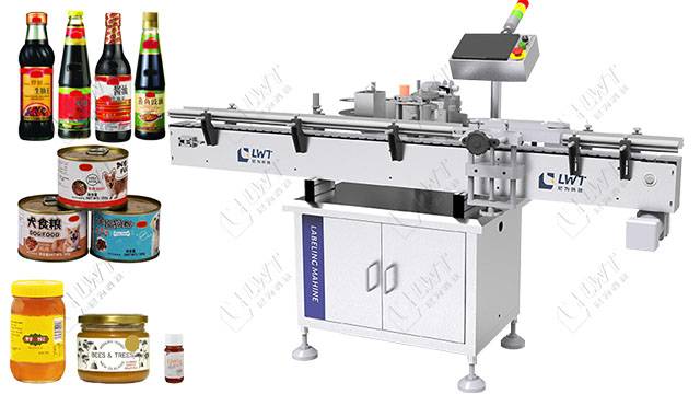 Tin Cans Label High Speed Tag Placing Automatic Round Bottle Labeling Machine