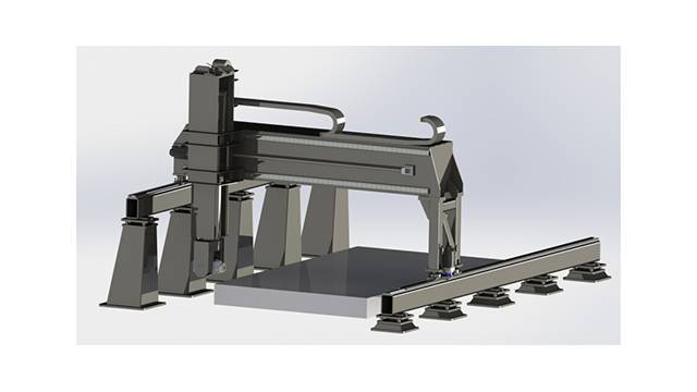 High speed and high precision bridge type five-axis gantry machining center