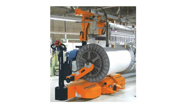 The loom is electrically mounted on the locomotive