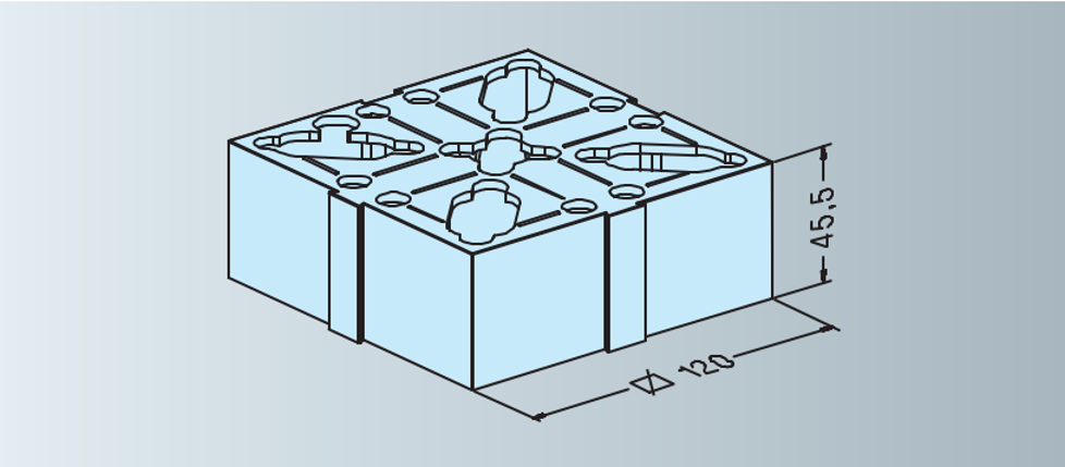 Plastic bracket for electrode holders