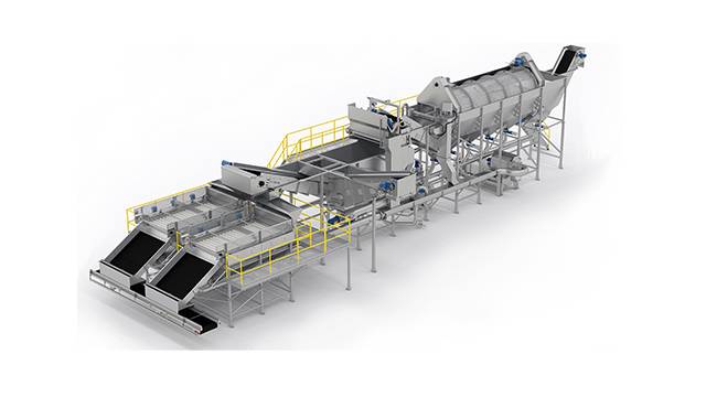 Potato cleaning equipment