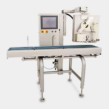 Automatic weighing and labeling machine
