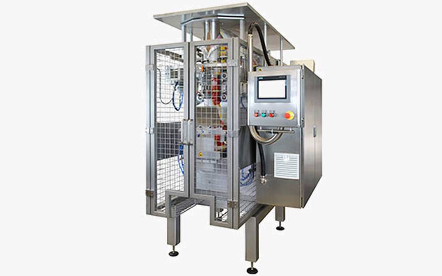 Vertical flow packaging machine