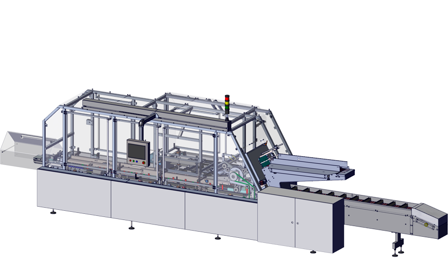 Horizontal box packing machine