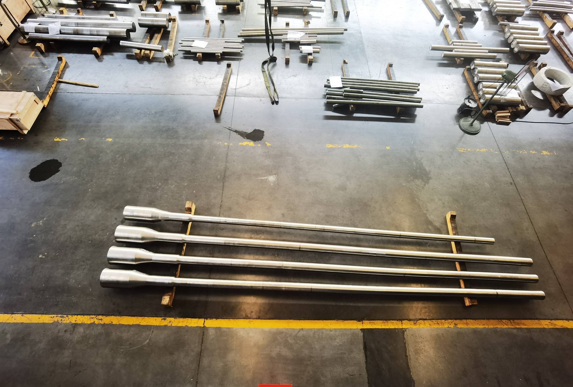 718 alloy drive shaft for rotary guided drilling and logging while drilling