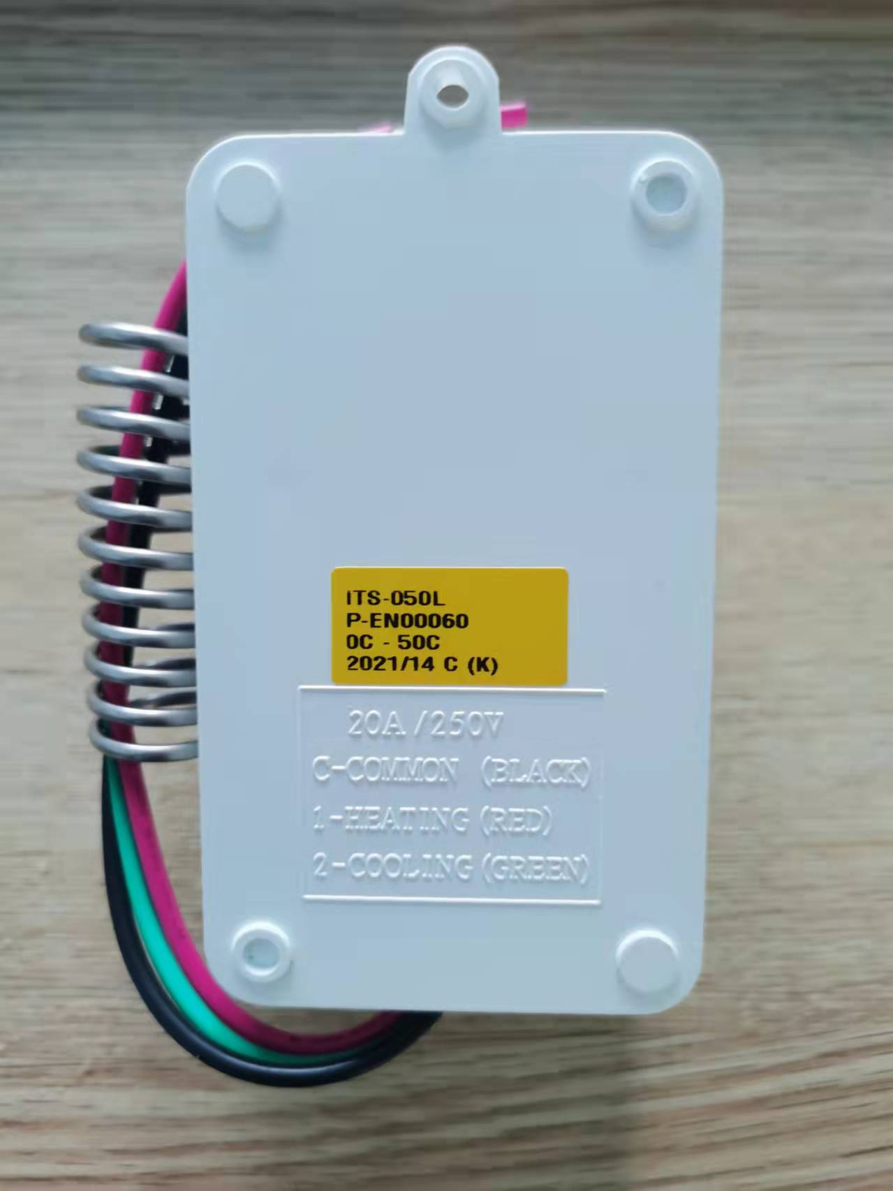 Mechanical temperature control switch