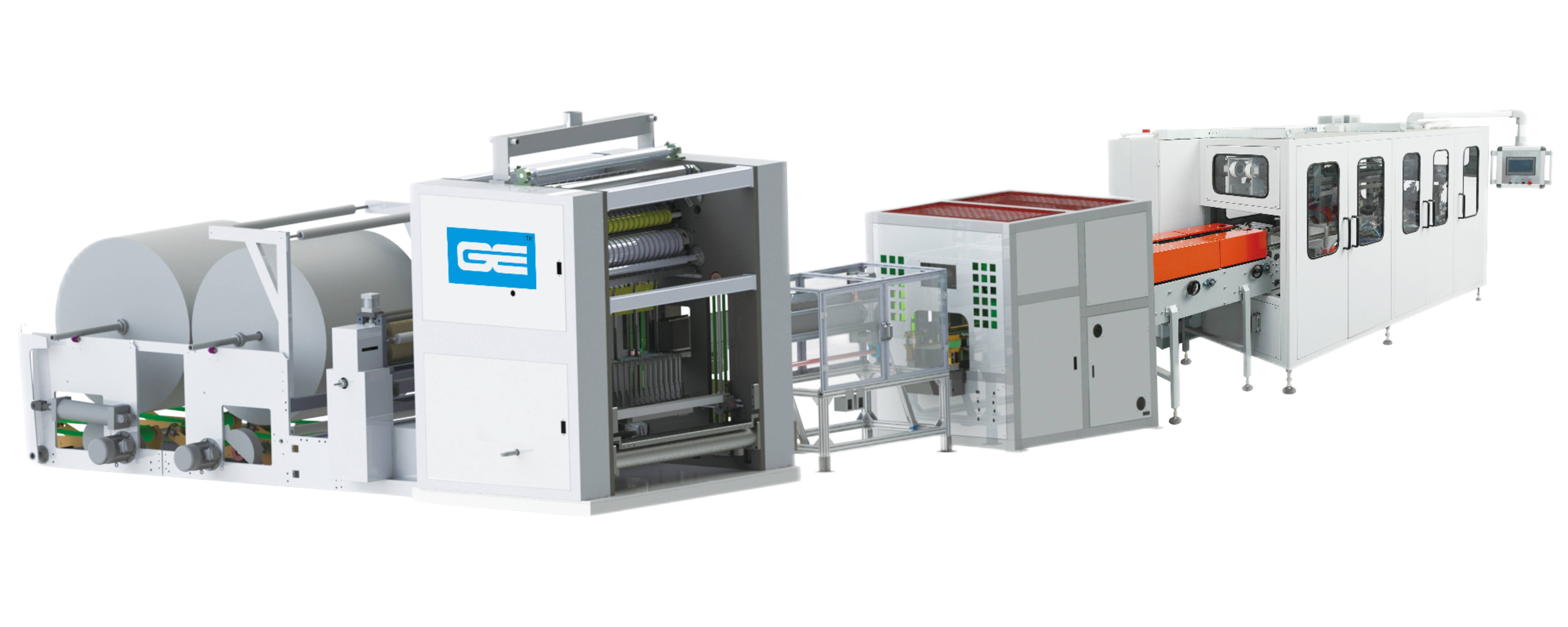 Cotton soft tissue bottom drawing production line