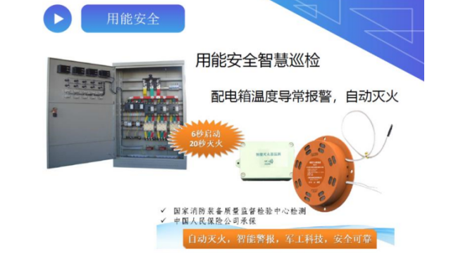 Intelligent fire extinguisher for distribution box