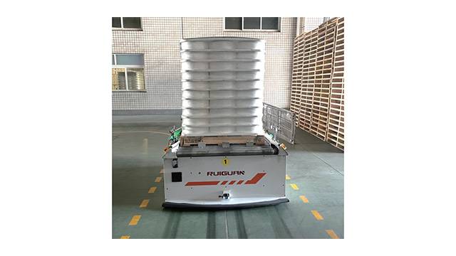 Ground rail AGV automatic doffing
