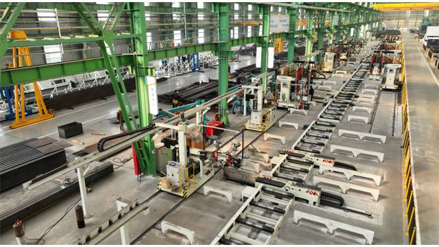 box shaped steel fabrication line