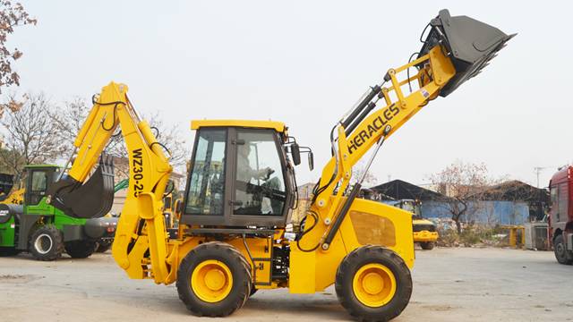 Deluxe backhoe loader WZ30-25Luxury A-shaped leg