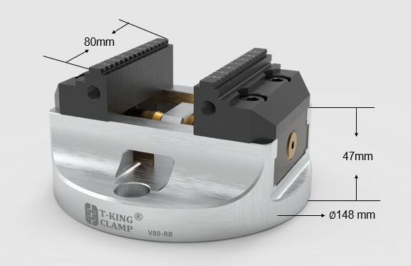 V80 Round base centric vise