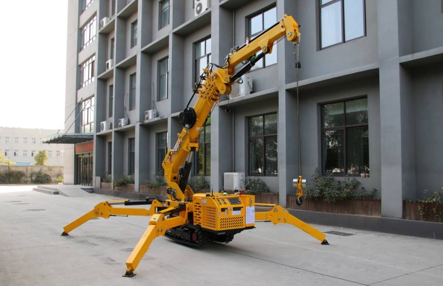 Outer wall construction spider crane