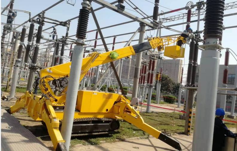 Electrical maintenance 8-ton spider crane