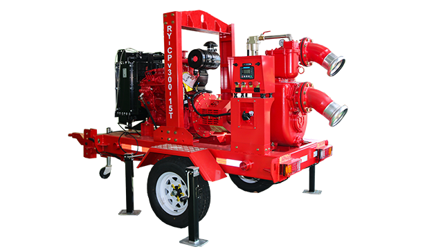 6-inch open mobile drainage pump