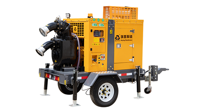 6-inch semi enclosed mobile drainage pump