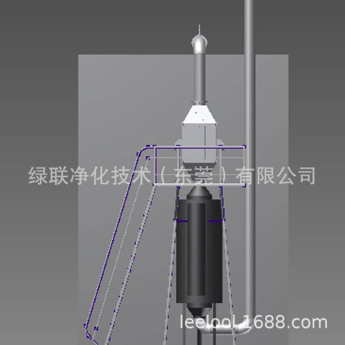 Biogas generator set tail gas NOx nitrogen oxide treatment SCR denitrification equipment to reduce nitrogen oxides Leelool