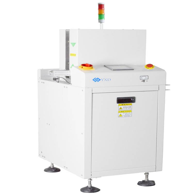 The machine is put in front of the SMT production line and load bare PCB to next machine in SMT production line