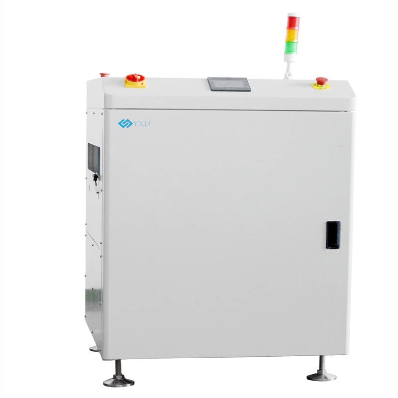 The machine is used to change the PCB flow direction or to rotate a PCB for 90 degree.