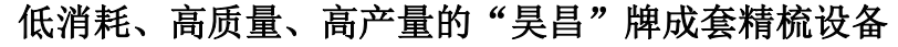 The sets of combing machinery with the“HAOCHANG” brand possess qualities:low consumption, high qualities, high production
