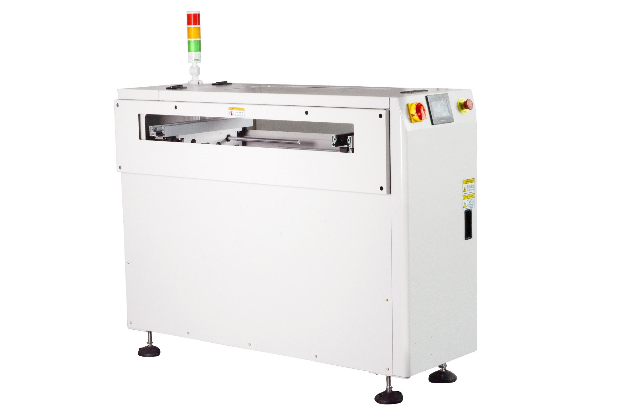 The machine is used to change the PCB flow direction in the SMT production line.