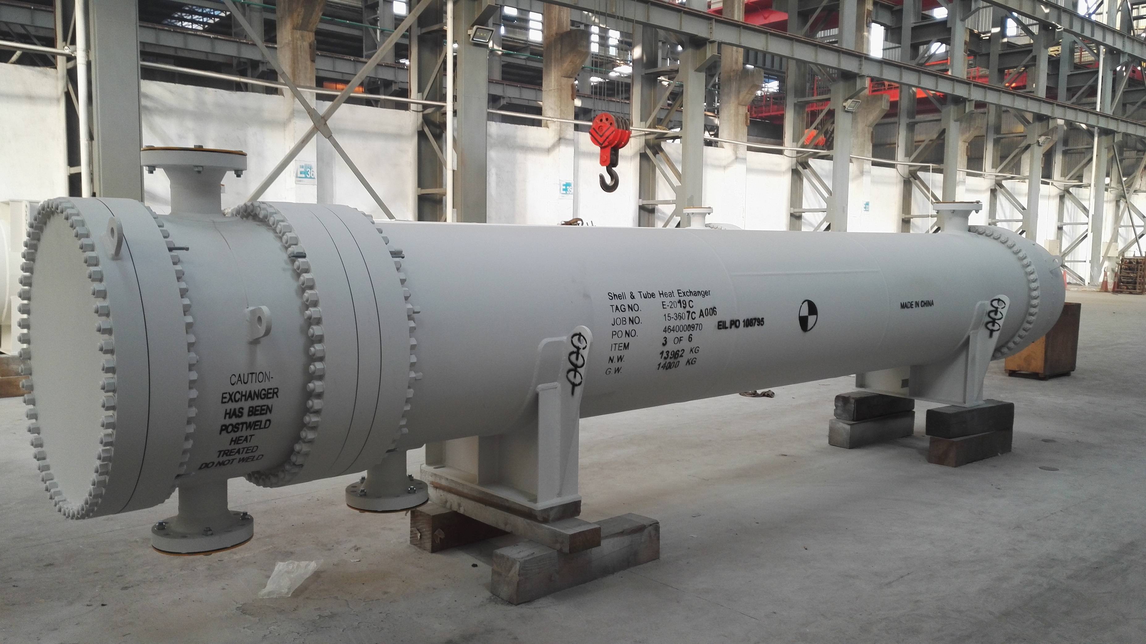 Spiral baffle heat exchanger