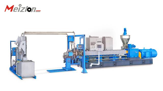 Twin screw extruder unit specialized equipment for producing thermoplastic elastomers TPV/TPU/TPE