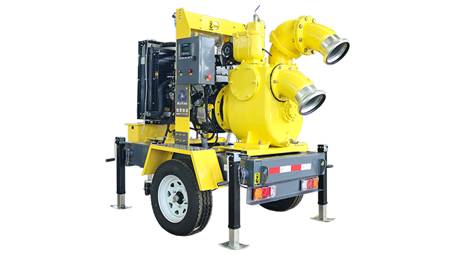 Trailer open frame mobile pump