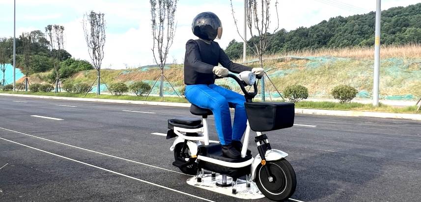 Electric bicycle target