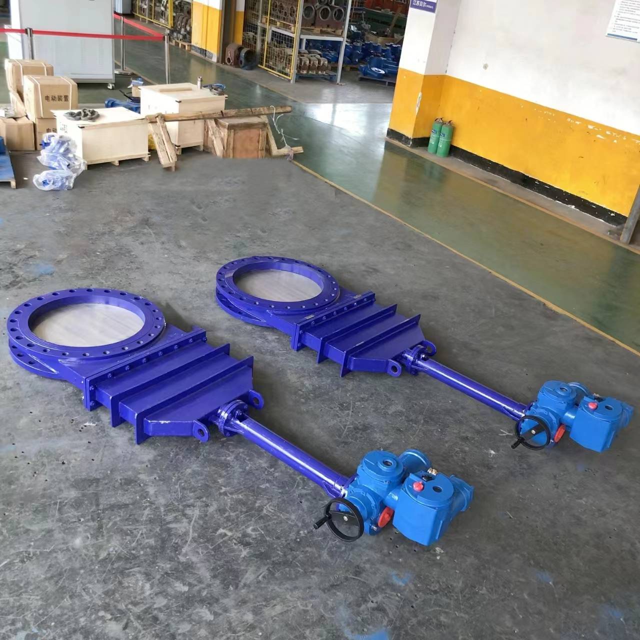 Electric knife gate valve
