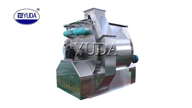 Stainless steel single shaft paddle mixer