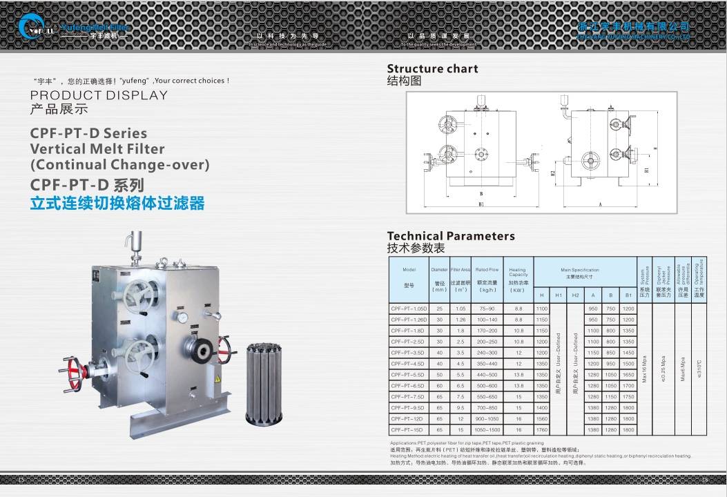 Vertical Melt Filter(ContinualChange-over)