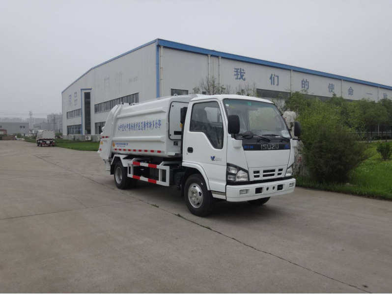 Rear mounted compressed garbage truck YD5072ZYSQLE6