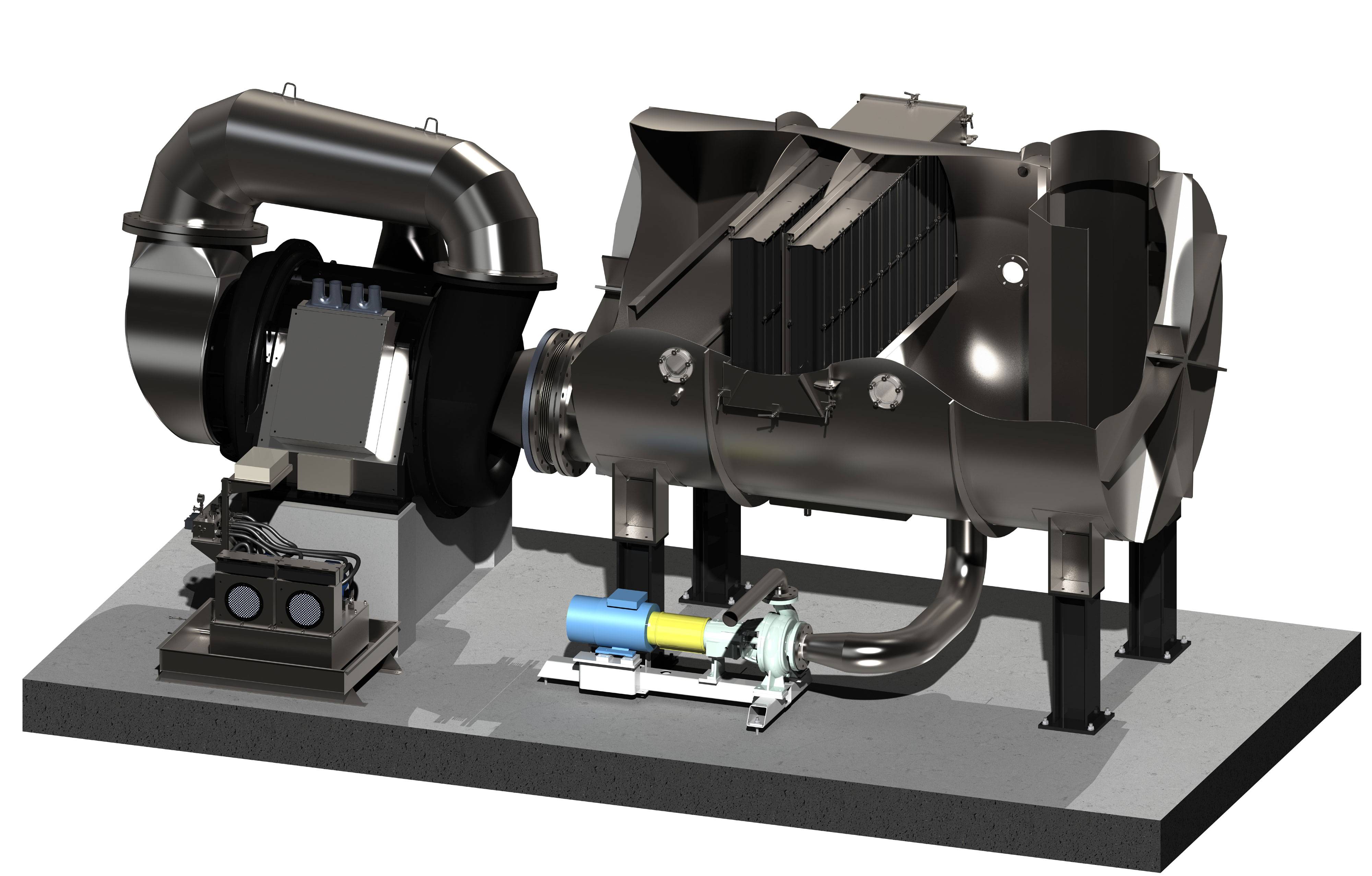 Turbo vacuum pump blower