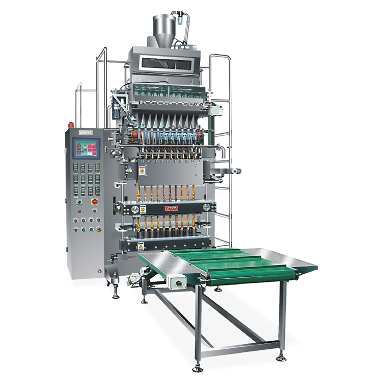 Strip packaging box production line