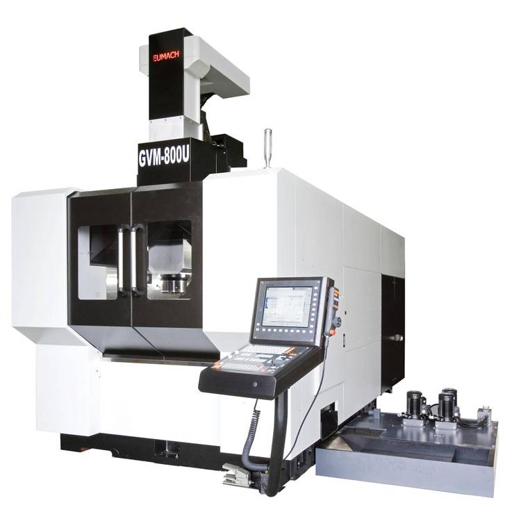 Vertical cradle five-axis machining center
