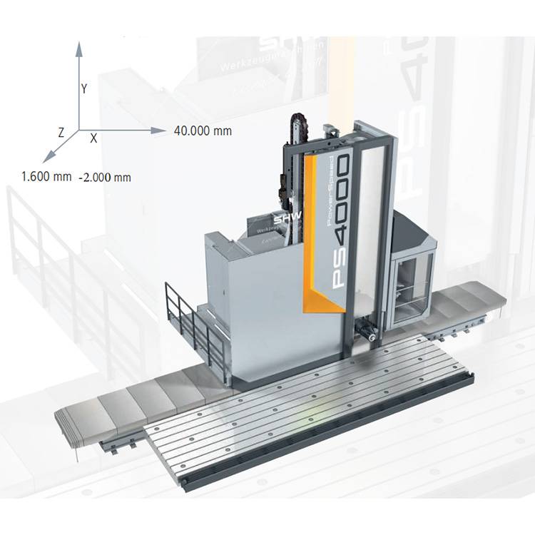 Floor-standing machining center