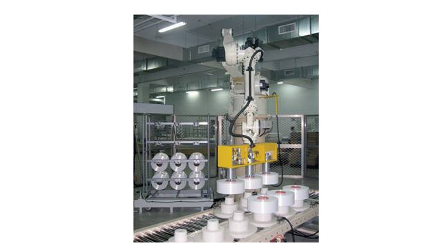 BOBBINS UNLOADING ROBOT