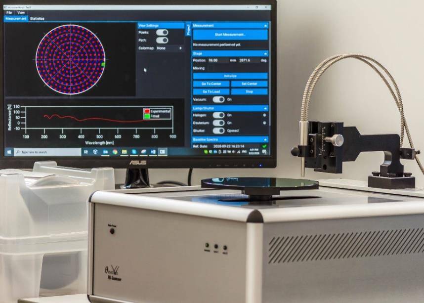 Automated high-speed thin film thickness gauge